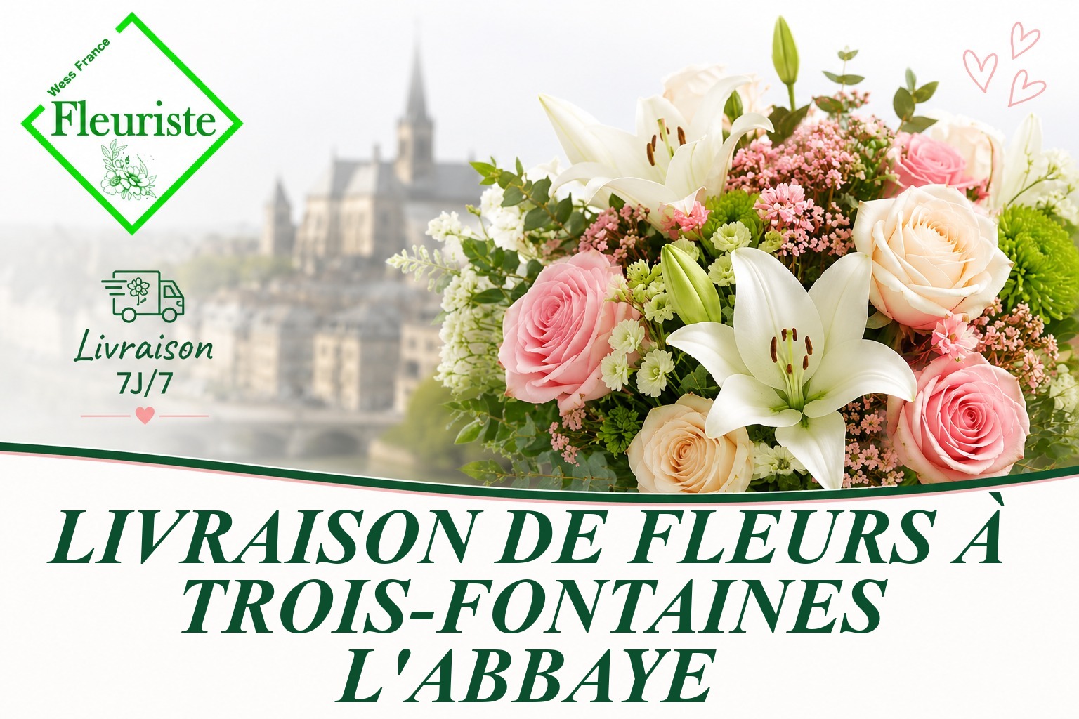 Livraison de fleurs à Trois-Fontaines-l'Abbaye