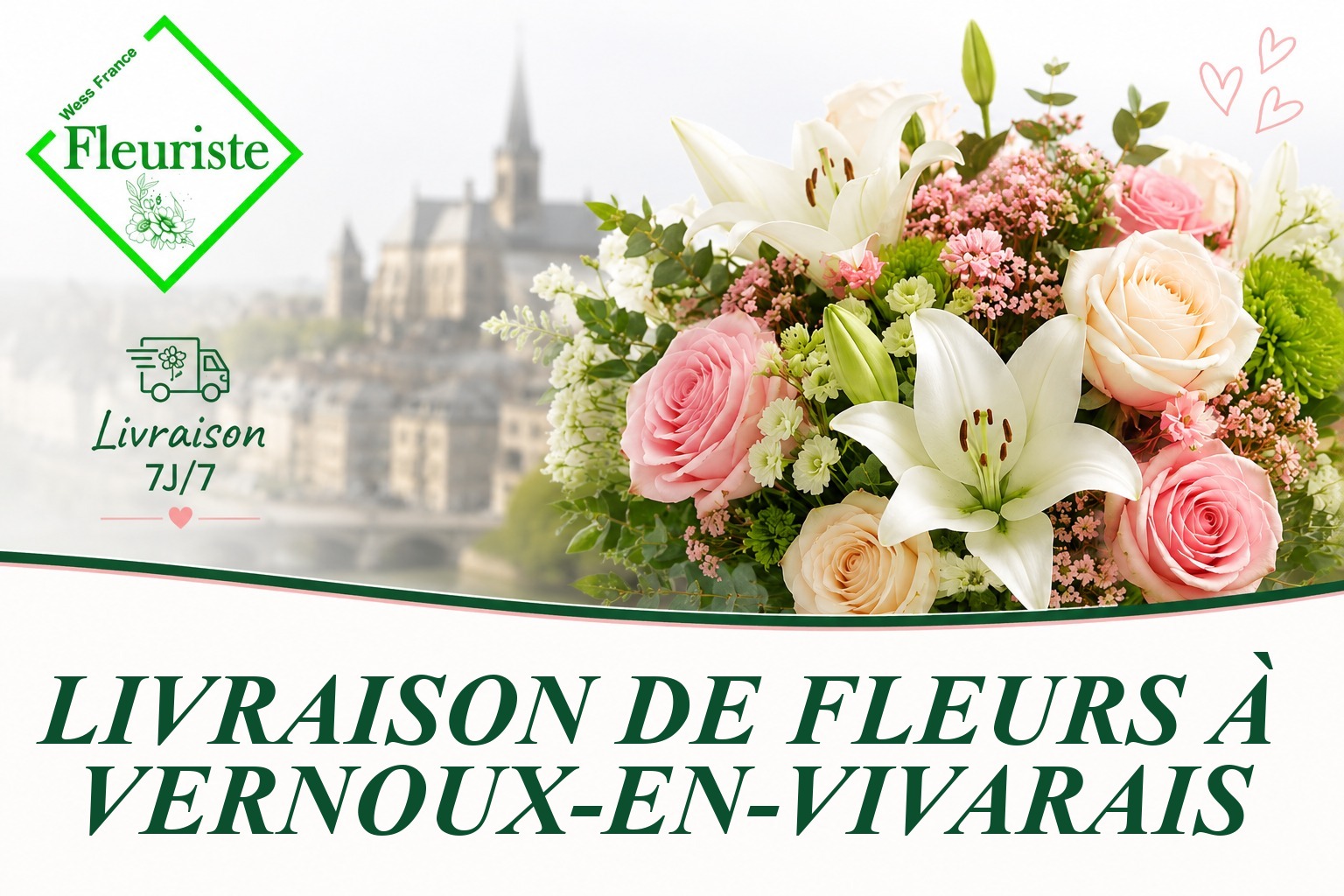 Livraison de fleurs à Vernoux-en-Vivarais