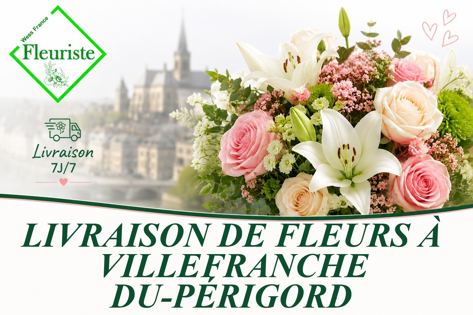 Livraison de fleurs à Villefranche-du-Périgord