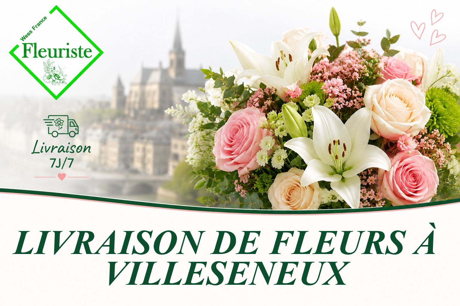 Livraison de fleurs à Villeseneux