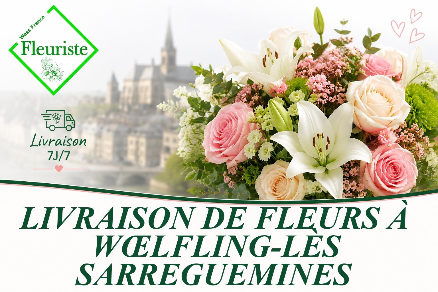 Livraison de fleurs à Wœlfling-lès-Sarreguemines